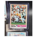 (5) Vintage 1982 Topps Football Bears HOF Great Walter Payton "Sweetness" Cards