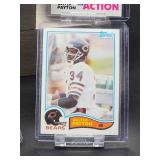 (5) Vintage 1982 Topps Football Bears HOF Great Walter Payton "Sweetness" Cards