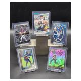 (5) Assorted NFL Football Rookie Player Cards