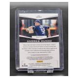 2021 Panini Chronicles Ascension Limited 065/100 "Andres Munoz" Red Parallel Auto Card