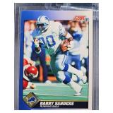 (12) Assorted Lions HOF Great "Barry Sanders" NFL Football Cards