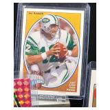 (12) Assorted "Broadway" Joe Namath "Reprint" Commemorative NFL Football Cards