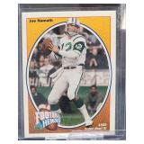 (12) Assorted "Broadway" Joe Namath "Reprint" Commemorative NFL Football Cards