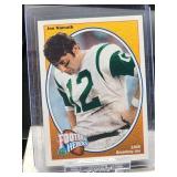 (12) Assorted "Broadway" Joe Namath "Reprint" Commemorative NFL Football Cards