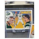 (12) Assorted "Broadway" Joe Namath "Reprint" Commemorative NFL Football Cards