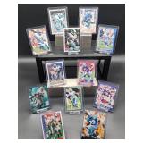 (12) Assorted Lions HOF Great "Barry Sanders" NFL Football Cards