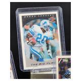 (12) Assorted Lions HOF Great "Barry Sanders" NFL Football Cards