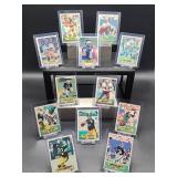 (12) Assorted Vintage 1983 Topps NFL Sticker Football Cards