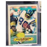 (12) Assorted Vintage 1983 Topps NFL Sticker Football Cards