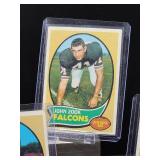 (12) Assorted Vintage 1970 Topps Football Cards