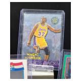 (12) Assorted Vintage Lakers HOF Great "Erving Magic Johnson" NBA Cards