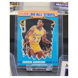 (12) Assorted Vintage Lakers HOF Great "Erving Magic Johnson" NBA Cards