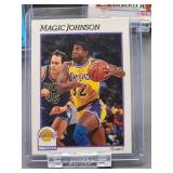 (12) Assorted Vintage Lakers HOF Great "Erving Magic Johnson" NBA Cards