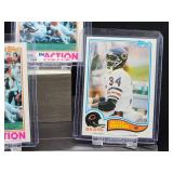 (5) Vintage 1982 Topps Football Bears HOF Great Walter Payton "Sweetness" Cards