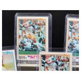 (5) Vintage 1982 Topps Football Bears HOF Great Walter Payton "Sweetness" Cards