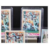 (5) Vintage 1982 Topps Football Bears HOF Great Walter Payton "Sweetness" Cards