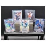 (4) Assorted NBA Oklahoma Thunder Player Cards and (1) Auto Card