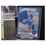 (4) Assorted NBA Oklahoma Thunder Player Cards and (1) Auto Card