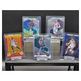 (5) Assorted NBA Basketball Rookie Player Cards