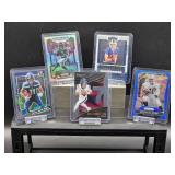 (5) Assorted NFL Football Player Rookie Cards