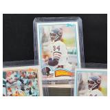 (5) Vintage 1982 Topps Football Bears HOF Great Walter Payton "Sweetness" Cards