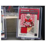 (4) Assorted NFL Jersey Cards & (1) NFL Auto Card