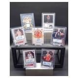(5) Assorted NBA Auto Cards & (2) Jersey Cards