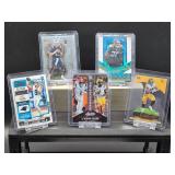(5) Assorted NFL Football Rookie Player Cards