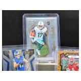 (5) Assorted NFL Football Rookie Player Cards