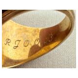 1972 Edina High School Hornets Class Ring 10K Gold - Size 8.5