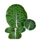 Vintage Secla and Bela Portugal Leaf Majolica Platter and Serving Dishes Set