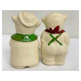 Vintage Shawnee Pottery Pig Salt and Pepper Shaker Set