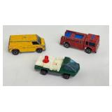 Set of 3 Vintage Hot Wheels Redline Cars - Fire Eater, Super Va, Heavy Weights Snorkel