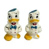 1940s Vintage Donald Duck Ceramic Salt and Pepper Shakers