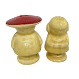 Set of 4 Asian-Inspired Vintage Ceramic Salt and Pepper Shaker Pairs