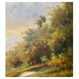 Large Framed Original Landscape Painting by Stepano