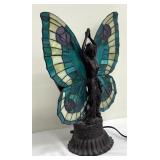 Meyda Tiffany Style Stained Glass Butterfly Fairy Lamp