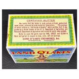 Vintage Land O Lakes Sweet Cream Butter Metal Tray and Recipe Box