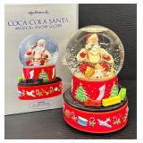 Hallmark Coca-Cola Santa Musical Snow Globe