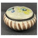 Hand-Painted Mexican Pottery Trinket Dish