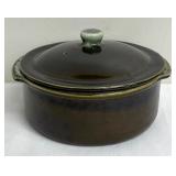 Vintage Pfaltzgraff Drip Glaze Covered Casserole Dish