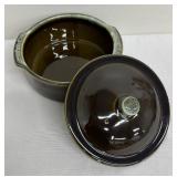 Vintage Pfaltzgraff Drip Glaze Covered Casserole Dish