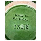 Set of Portuguese Cabbage Majolica Platter, Bowls, and Covered Dish by Faiancas Belo, Freeman and More