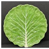 Set of Portuguese Cabbage Majolica Platter, Bowls, and Covered Dish by Faiancas Belo, Freeman and More