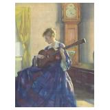 Marguerite S. Pearson Framed Print "Woman with Guitar"