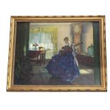Marguerite S. Pearson Framed Print "Woman with Guitar"