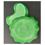 Pair of Bordallo Pinheiro Majolica Cabbage Leaf Dishes