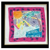 Framed Ixtapa Club Med Hand Dyed Tapestry