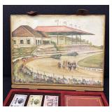 Vintage Stretch Run Old Century Horse Racing Board Game