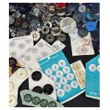 Large Collection of Vintage Buttons Assorted Styles and Colors